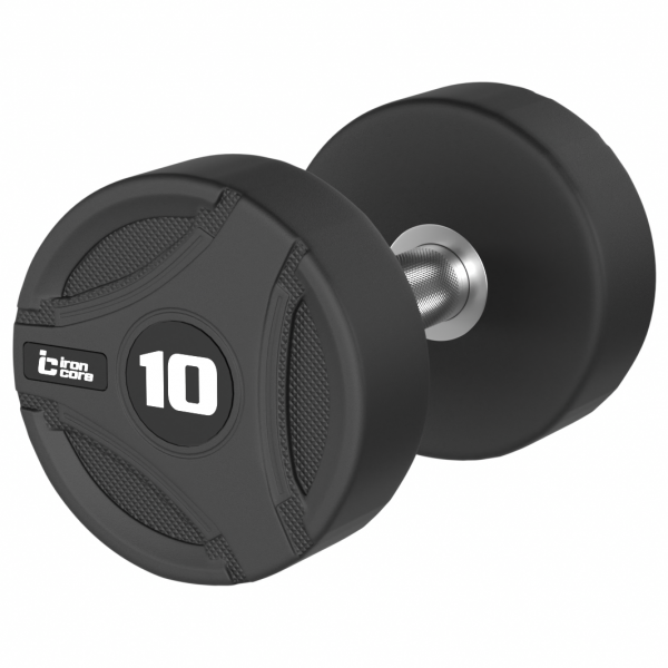 Гантельный ряд обрезиненный IRON CORE Nova 10 пар 2.5 - 25кг IC1012C 2.5-25