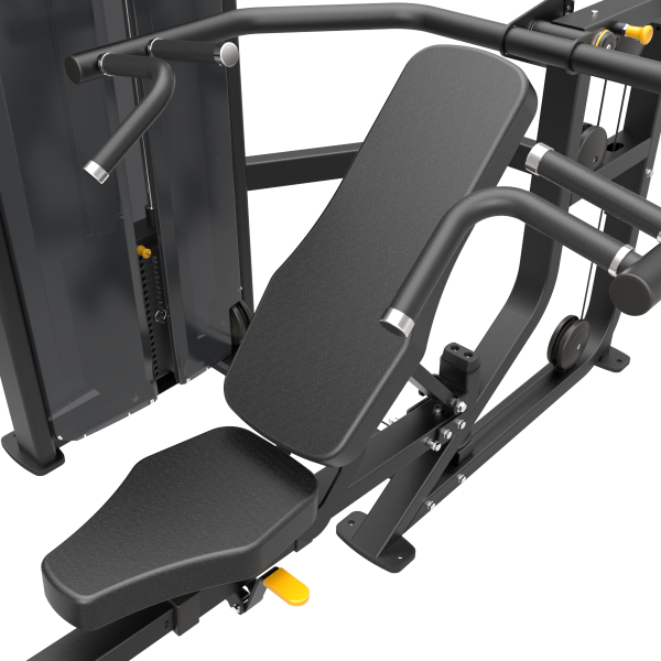 Impulse IF9329 многопозиционный жим стек 134 кг (295 ф.) - зачехление полное