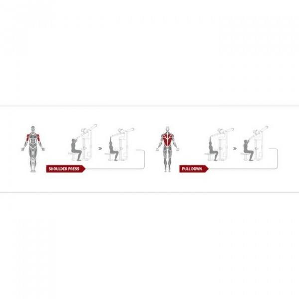Жим от плеч/верхняя тяга Spirit Fitness DWS103-U2